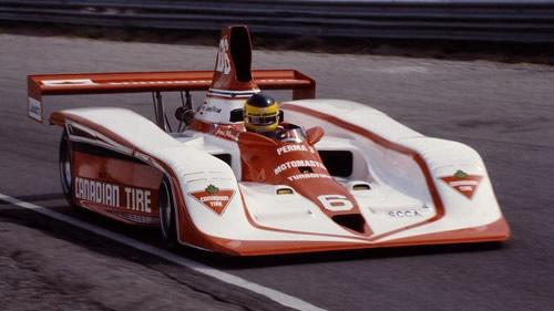 Jacques Villeneuve in Frissbee GR3 at Mosport in June 1983.  Copyright Johnny 'Lugnuts' 2008.  Used with permission.