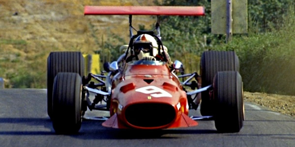 Chris Amon at the Canadian GP in Ferrari 312/68 chassis 0009, the car Jack Ickx had used to win in France. Copyright Norm MacLeod 2017. Used with permission.