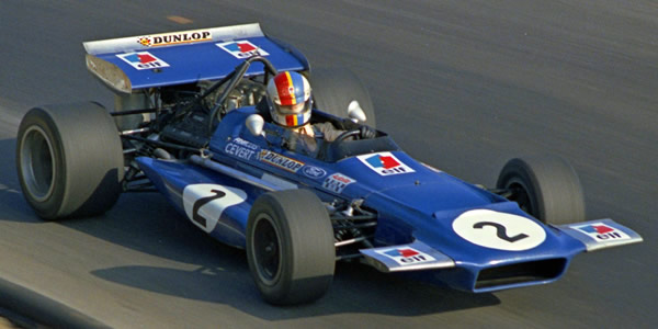 François Cevert in the Elf-Tyrrell team's March 701 at the 1970 Canadian Grand Prix. Copyright Norm MacLeod 2007. Used with permission.