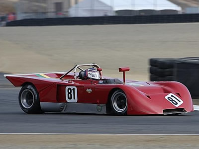 Roy Walzer in the Chevron B16S at Laguna Seca in 2008 . Copyright Pieter Melissen 2009. Used with permission.