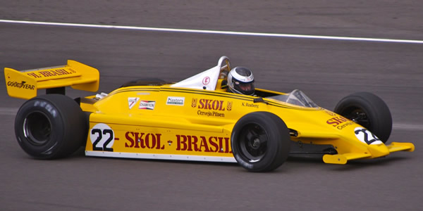 Alain Plasch in a restored Fittipaldi F8C at the Silverstone Classic in 2011. Licenced by David Merrett under Creative Commons licence Attribution 2.0 Generic (CC BY 2.0). Original image has been cropped.