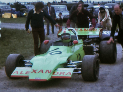 David Lambe in his Alexandra School of Motoring March 722 at Mondello Park in 1974. Copyright Jude Neylon 2020. Used with permission.