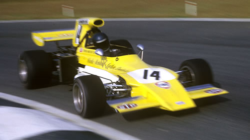 Mike Beuttler in the March 721G at Nivelles in 1972.  Copyright The GP Library 2009.  Used with permission.