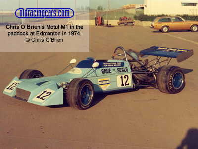 Chris O'Brien's Rondel M1 in the paddock at Edmonton in 1974. Copyright Chris O'Brien 2007. Used with permission.