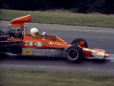 Bob Lazier in the Gordy Oftedahl Lola T330/332 at Mid-Ohio in early August 1976. Copyright R. Allen Olmstead 2011. Used with permission.