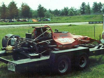 Jim Sechser's McRae GM1 after its crash at Brainerd in 1977. Copyright Todd Peterson 2005. Used with permission.