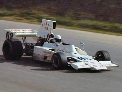 Patrick Tambay driving Theodore Racing's backup Lola T332 at Riverside in 1976. Copyright Vincent Puleo 2016. Used with permission.