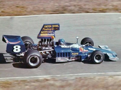 Gary Wilson in his Lola T332 at Laguna Seca, probably in 1975. Copyright Vincent Puleo 2016. Used with permission.