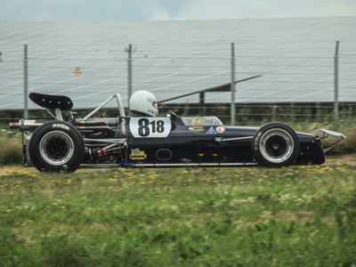Dr Veit Dennart in his Chevron B18 at Schleizer Dreieck in July 2017. Copyright Jacob Queißner 2021. Used with permission.