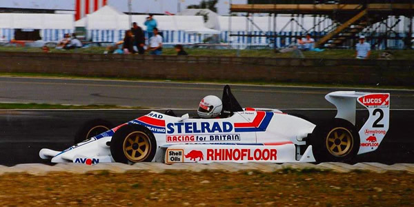 Johnny Herbert in his championship-winning Reynard 873 in June 1986.  Copyright Phil Rainford 2016.  Used with permission.