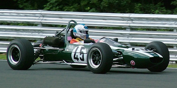 Ronnie Haines' Cooper T82 at Oulton Park in August 2006. Copyright Rob Ryder 2015. Used with permission.