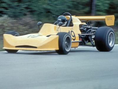 Tim Cooper in his March 73B at Westwood in May 1974. Copyright Kevin Skinner 2020. Used with permission.
