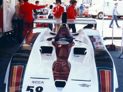 Billy Scyphers' Frissbee in the paddock at Sears Point in 1984. Copyright Ike Smith 2007. Used with permission.