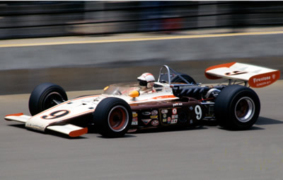 Lloyd Ruby racing his backup 1972 Eagle at the 1974 Indy 500. Copyright Glenn Snyder 2015. Used with permission.