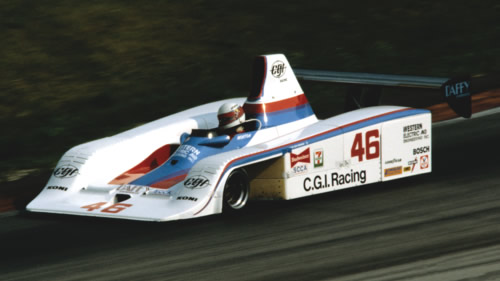John Morton in his Frissbee at Road America in 1982. Copyright Glenn Snyder 2009. Used with permission. John Morton in his Frissbee at Road America in 1982. Copyright Glenn Snyder 2009. Used with permission.