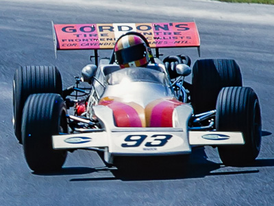 Derek Johnson in George Brocklehurst's March 71BM at Mont-Tremblant in 1971. Copyright Bruce Stewart 2017. Used with permission.