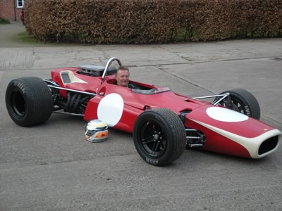 Richard Summers and his restored T140 in March 2012. Copyright Richard Summers 2012. Used with permission.