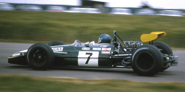 Jacky Ickx finished second at the 1969 British GP in the Brabham BT26A. Copyright Gerald Swan 2017. Used with permission.