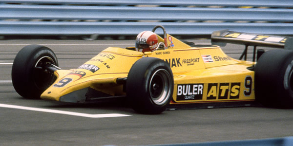 Marc Surer in his ATS D4 at the US Grand Prix in 1980. Copyright Eric Alchowiak 2017. Used with permission. Marc Surer in his ATS D4 at the US Grand Prix in 1980. Copyright Eric Alchowiak 2017. Used with permission.