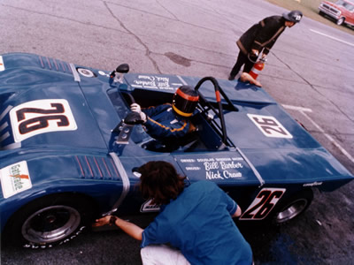 Nick Craw in the sister car to B19-71-2 at Sebring March 1972. Copyright Nick Craw 2009. Used with permission.