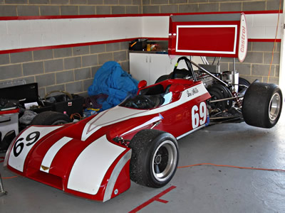 Harry Hickling's ex-Steve Millen Chevron B20 at Sandown in December 2010. Licenced by 'Peter' under Creative Commons licence Attribution-NonCommercial-NoDerivs 2.0 Generic. Original image has been cropped.