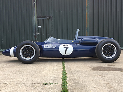 The ex-Lukey Museum Cooper T53 of Nick Topliss in July 2018. Copyright Nick Topliss 2018. Used with permission.