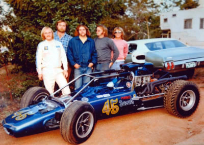 Eagle 514 in Pikes Peak trim with, from left, Larry Ohrdorf, Ron Ohrdorf, unknown, Bruce Holt and Butch Baker. Copyright Neil Ohrdorf 2013. Used with permission.