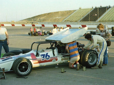 Lloyd Beard and his family crew prepare the Gerhardt for a race at Mesa Marin in 1979. Copyright Beard family 2019. Used with permission.