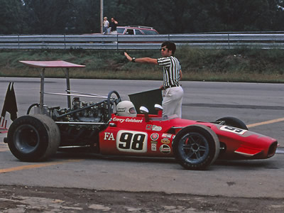 Gerry Geishart in his Lola T142 at Mid-America Raceway in September 1970. Copyright Mark Weber 2014. Used with permission.