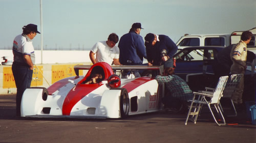 The Shelby Can-Am prototype X1 testing at Willow Springs, circa October 1987. Copyright Bob Johnston 2010. Used with permission. The Shelby Can-Am prototype X1 testing at Willow Springs, circa October 1987. Copyright Bob Johnston 2010. Used with permission.