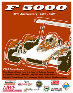 F5000 40th anniversary 2008 poster