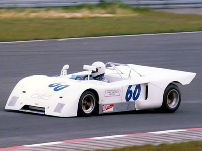 Claus Peter Beckhäuser's Chevron B19 at the Nürburgring Oldtimer Grand Prix 16-17 Aug 1986. Copyright Norbert Vogel 2009. Used with permission.