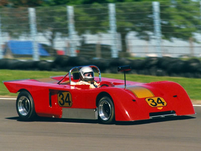 Earl Dunn in his Chevron B19 at Watkins Glen in September 1990. Copyright Norbert Vogel 2009. Used with permission.
