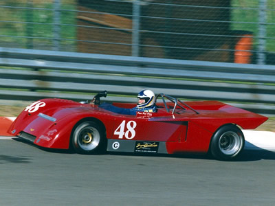 Peter Paul D&uuml;rig in his Chevron B19 the Troph&eacute;e des Ardennes at Spa 19-20 May 1990. Copyright Norbert Vogel 2009. Used with permission.