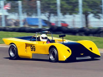 Dick Leppla in yet another Chevron B19, this one at Watkins Glen in September 1990. Copyright Norbert Vogel 2009. Used with permission.