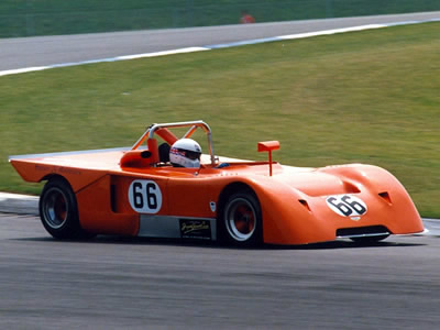 Brian Redman drives an unidentified Chevron B19 at Donington Park in July 1990, possibly the ex-Smith/Bradburn/Hill car . Copyright Norbert Vogel 2009. Used with permission.