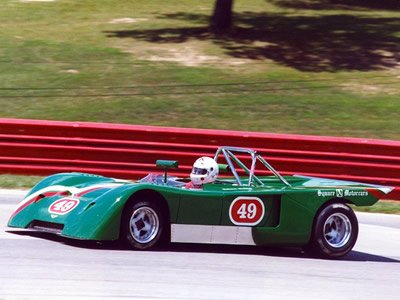 Robert Hubbs in a Chevron B19 at the Mid-Ohio Historic Challenge 26-28 July 1996. Copyright Norbert Vogel 2009. Used with permission.