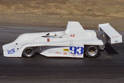 Bob Meyer in his Frissbee at Sears Point in 1984. Copyright Dan Wildhirt 2010. Used with permission.