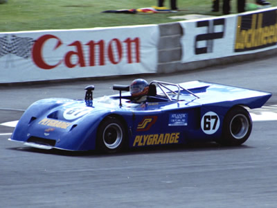Vin Malkie in the Plygrange Chevron B19 at Silverstone in 1980. Copyright Steve Wilkinson 2009 . Used with permission.
