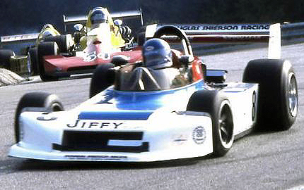 Howdy Holmes leads the pack at Mosport 1979 in his March 79B.  Copyright Mark Windecker 2003.  Used with permission.