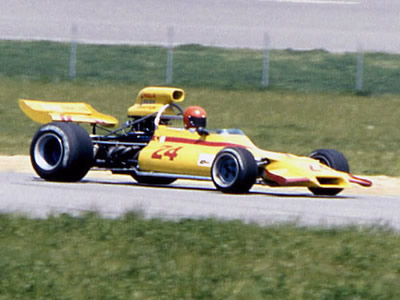 Evan Noyes in his GM1 at Michigan in 1973. Copyright Mark Windecker 2005. Used with permission.