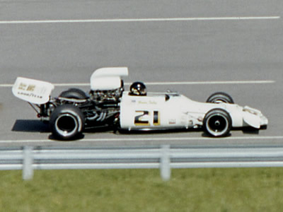 Gordon Smiley in Josef Scott's GM1 at Michigan in 1973. Copyright Mark Windecker 2005. Used with permission.