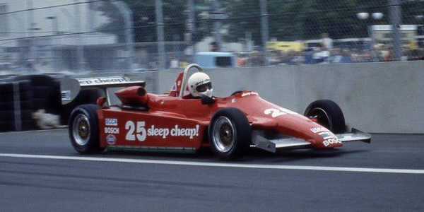 Ed Pimm in his Ralt RT5/81 at Detroit in June 1982.  Copyright Mark Windecker 2014.  Used with permission.