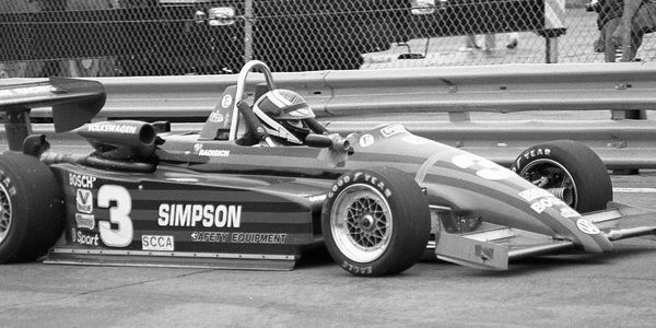 Paul Radisich on his way to victory at Detroit in 1987 in his Ralt RT5.  Copyright Mark Windecker 2016.  Used with permission.