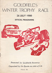 Goldfields Winter Trophy 1980 program cover
