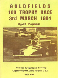 Goldfields 100 1984 program cover