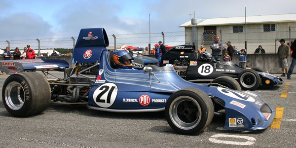 The two Begg FM5s appeared on the grid together at Teretonga Park's Classic Speed Fest in February 2007.  Copyright Kevin Thomson 2007.  Used with permission.