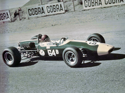 Charlie Adams in his Brabham BT21C at Turn 4 at Willow Springs. Copyright Charles Adams 2020. Used with permission.