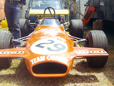 Jean-Pierre Jaussaud's Brabham BT30-24 at Rouen in 1970. Copyright Gerard Barathieu. Used with permission.