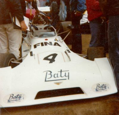 James Hunt's Team Baty Chevron B27 at Rouen in 1974. Copyright Gerard Barathieu. Used with permission. James Hunt's Team Baty Chevron B27 at Rouen in 1974. Copyright Gerard Barathieu. Used with permission.